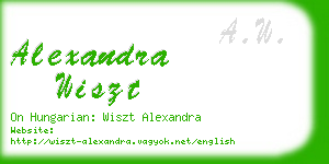 alexandra wiszt business card